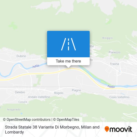 Strada Statale 38 Variante Di Morbegno map