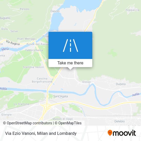 Via Ezio Vanoni map