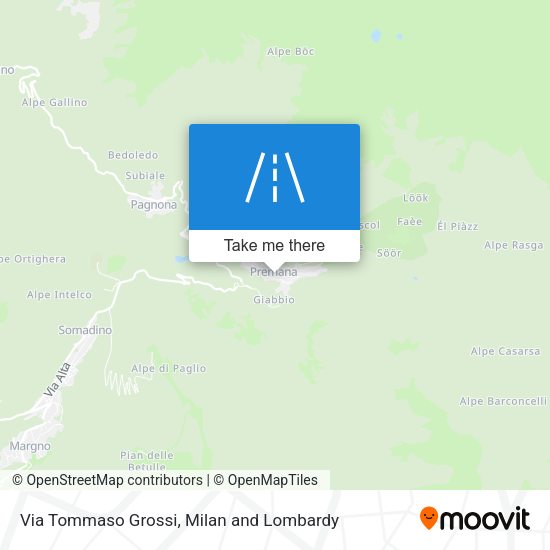 Via Tommaso Grossi map