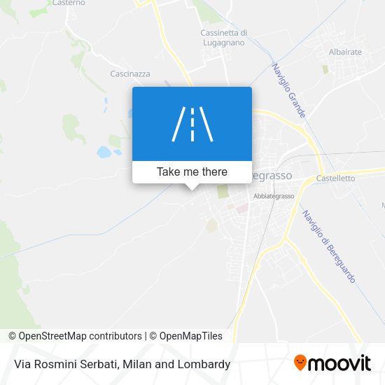 Via Rosmini Serbati map