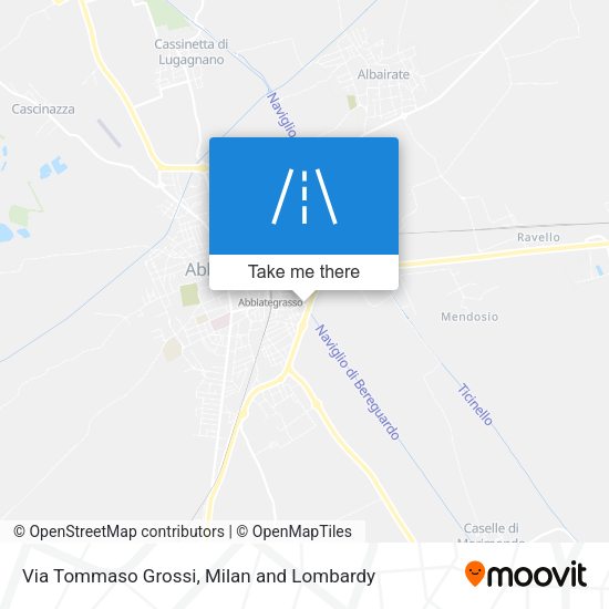Via Tommaso Grossi map