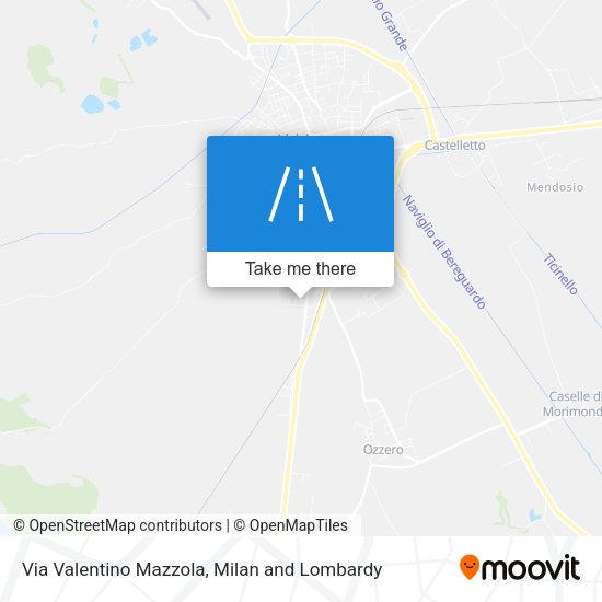 Via Valentino Mazzola map