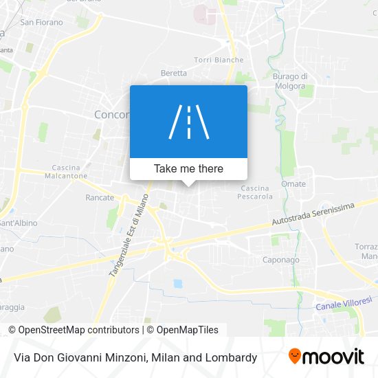 Via Don Giovanni Minzoni map