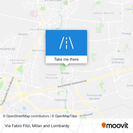 Via Fabio Filzi map