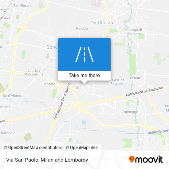 Via San Paolo map