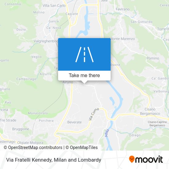 Via Fratelli Kennedy map