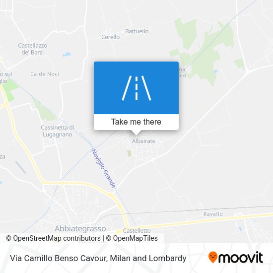 Via Camillo Benso Cavour map