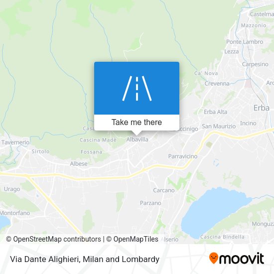Via Dante Alighieri map