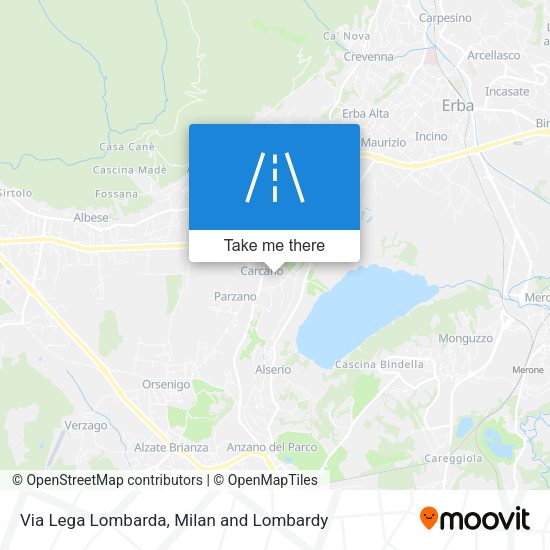 Via Lega Lombarda map