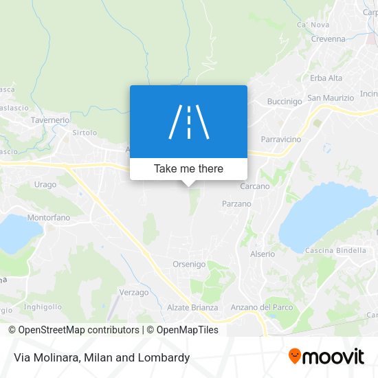 Via Molinara map