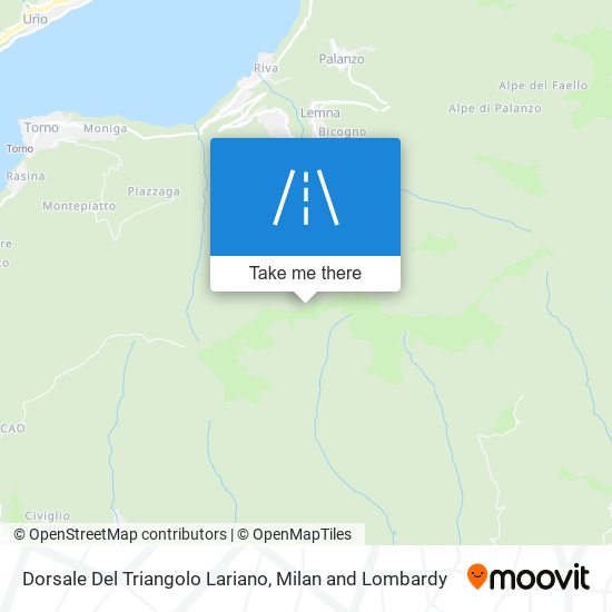 Dorsale Del Triangolo Lariano map