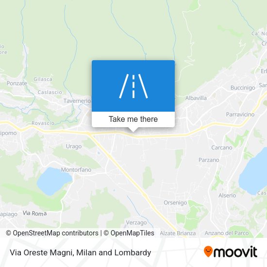 Via Oreste Magni map