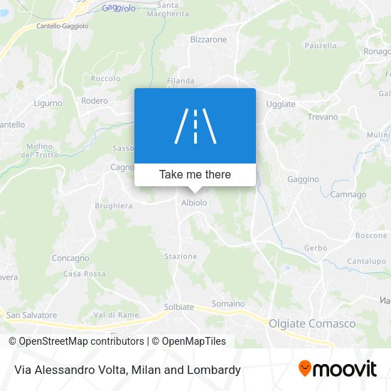 Via Alessandro Volta map