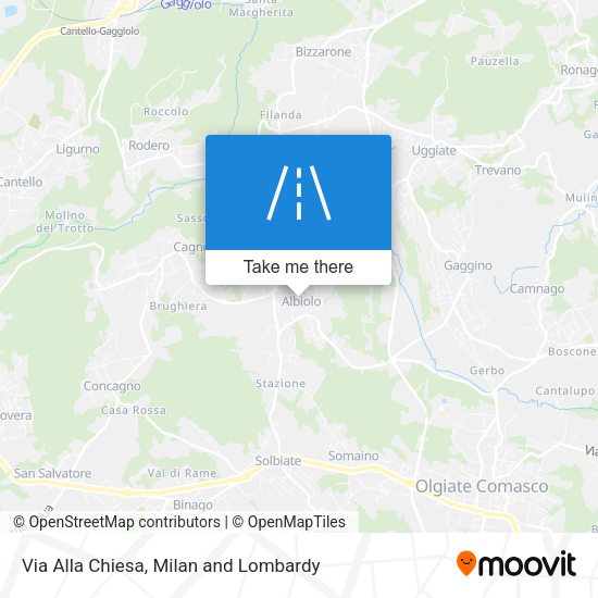 Via Alla Chiesa map