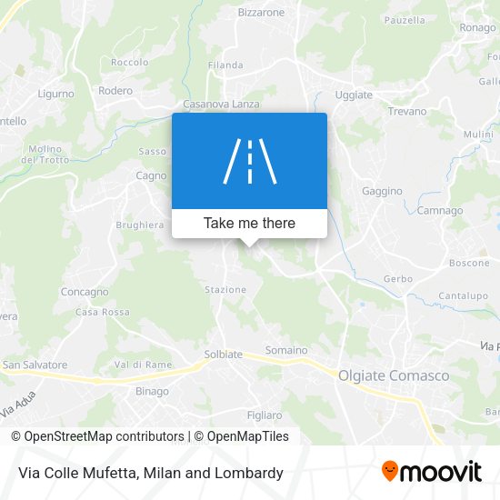 Via Colle Mufetta map