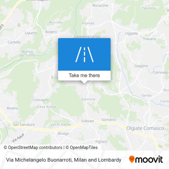 Via Michelangelo Buonarroti map