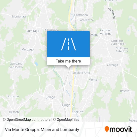 Via Monte Grappa map