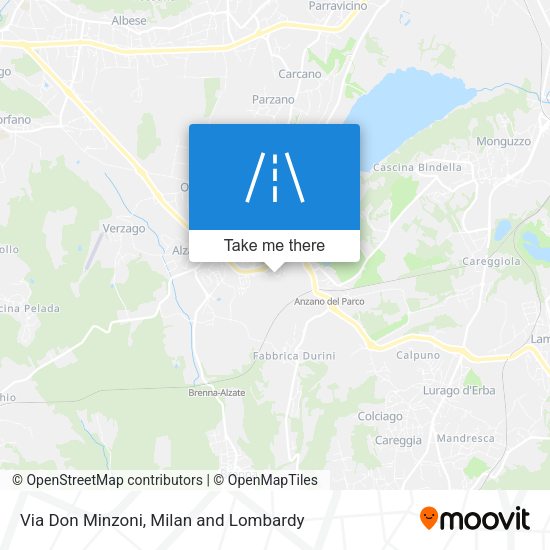 Via Don Minzoni map