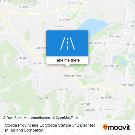 Strada Provinciale Ex Strada Statale 342 Briantea map