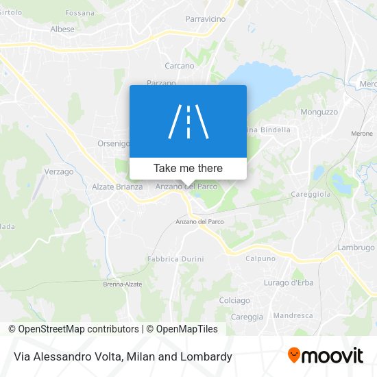 Via Alessandro Volta map