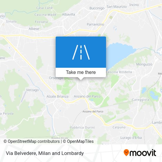 Via Belvedere map