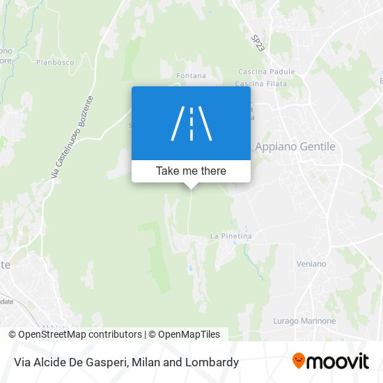 Via Alcide De Gasperi map