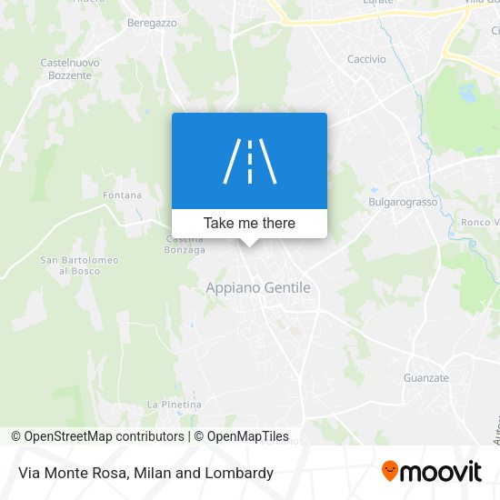 Via Monte Rosa map