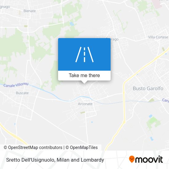 Sretto Dell'Usignuolo map