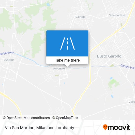 Via San Martino map
