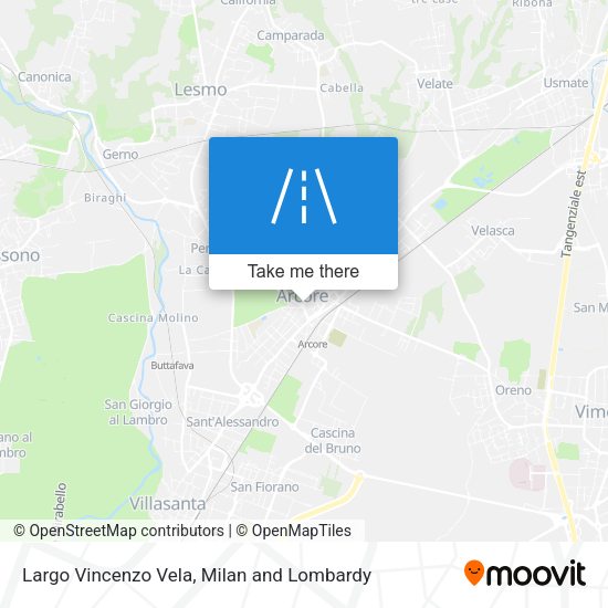 Largo Vincenzo Vela map