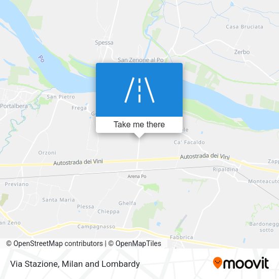 Via Stazione map