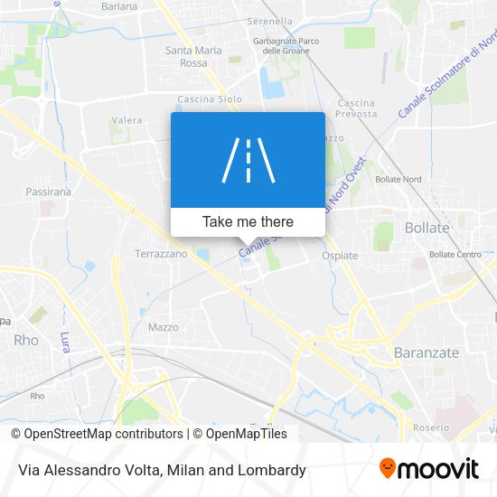 Via Alessandro Volta map