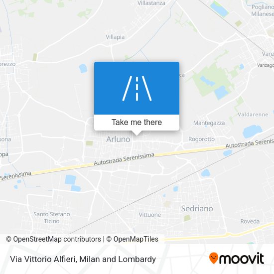 Via Vittorio Alfieri map