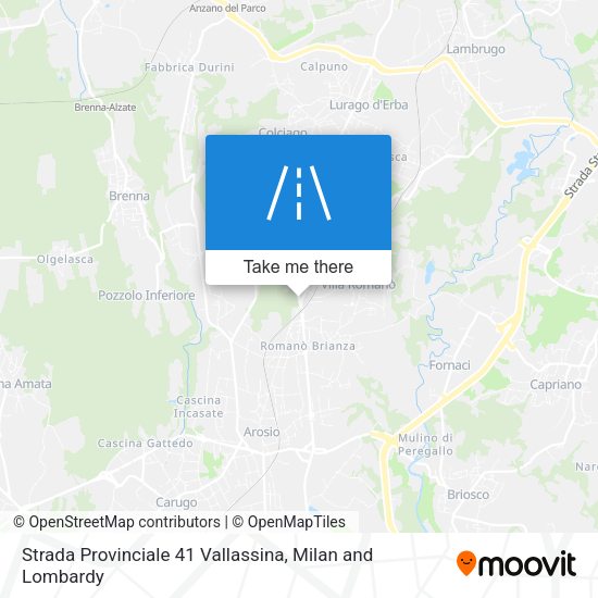 Strada Provinciale 41 Vallassina map