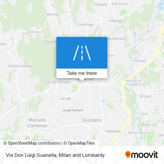 Via Don Luigi Guanella map