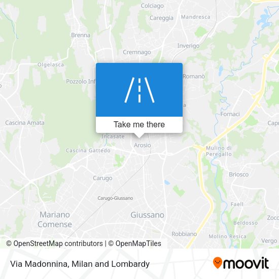 Via Madonnina map