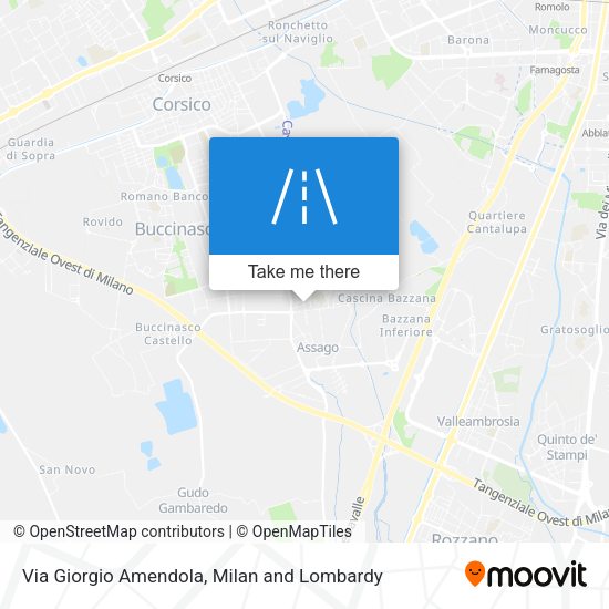 Via Giorgio Amendola map