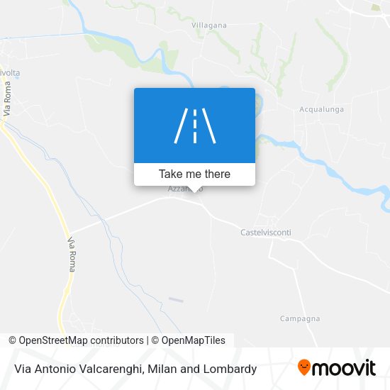 Via Antonio Valcarenghi map