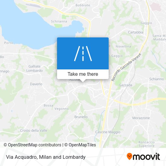 Via Acquadro map