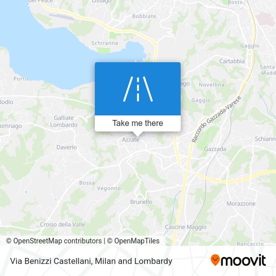 Via Benizzi Castellani map