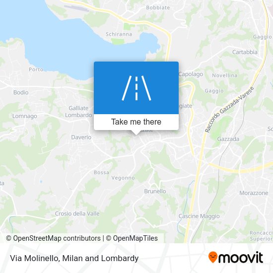Via Molinello map