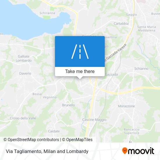 Via Tagliamento map