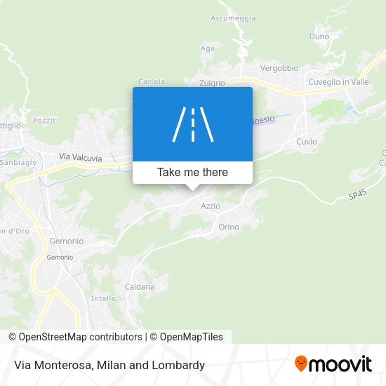 Via Monterosa map