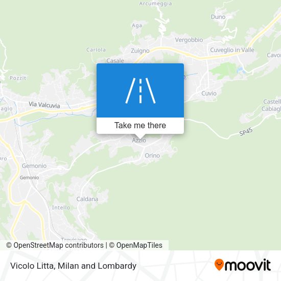 Vicolo Litta map