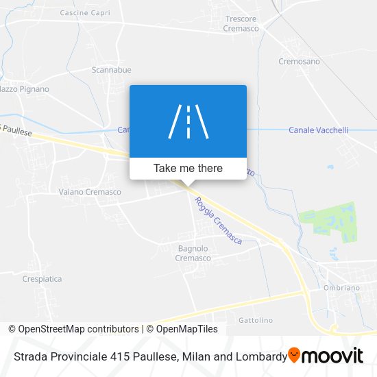 Strada Provinciale 415 Paullese map