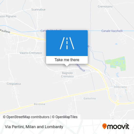 Via Pertini map