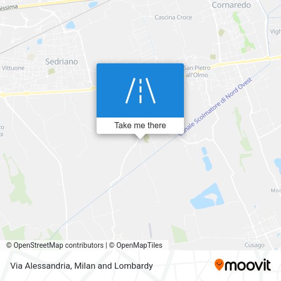 Via Alessandria map
