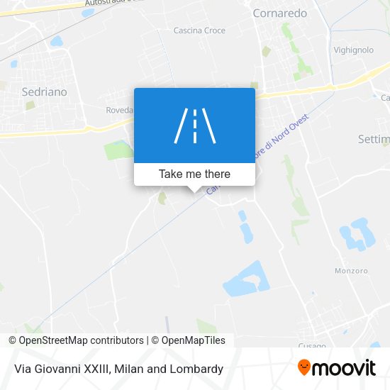 Via Giovanni XXIII map