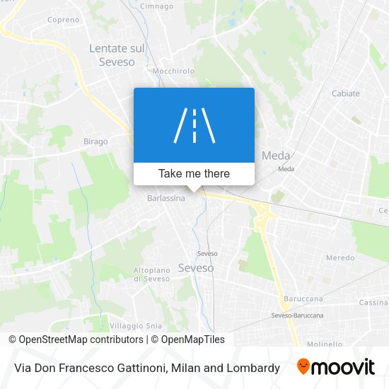 Via Don Francesco Gattinoni map