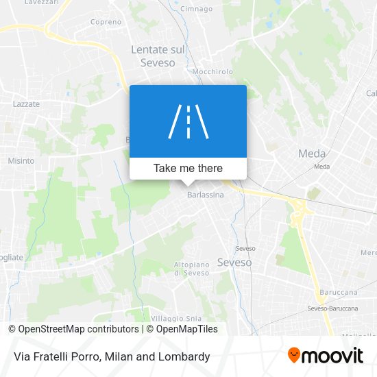 Via Fratelli Porro map